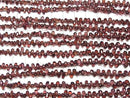 [Video] High Quality Mozambique Garnet AAA- Drop (Smooth) 1strand Beads (approx. 7 inches/18 cm)