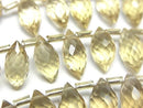 [Video] High Quality Honey Quartz AAA Marquise Rice Faceted Briolette half or 1 strand bead (approx. 7 inches/17 cm)