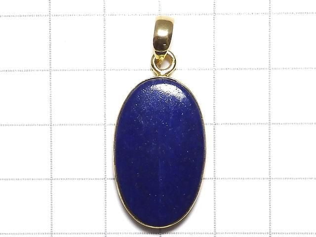 [Video][One of a kind] Lapislazuli AA++ Pendant 18KGP NO.56