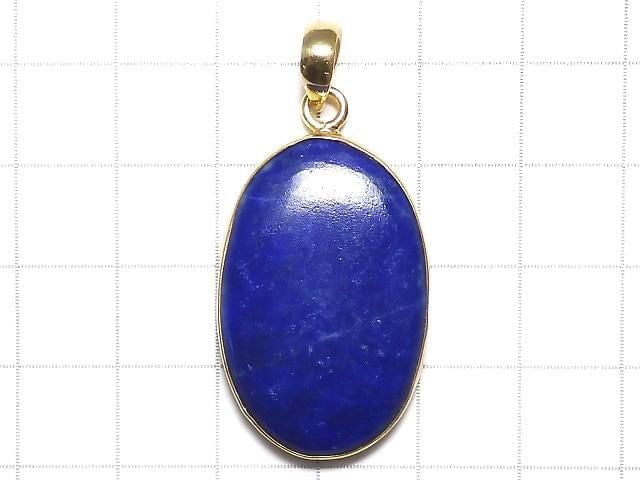 [Video][One of a kind] Lapislazuli AA++ Pendant 18KGP NO.58