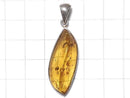 [Video][One of a kind] Baltic Amber Pendant Silver925 NO.105
