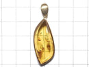 [Video][One of a kind] Baltic Amber Pendant 18KGP NO.117