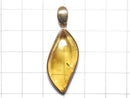 [Video][One of a kind] Baltic Amber Pendant 18KGP NO.120