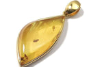 [Video][One of a kind] Baltic Amber Pendant 18KGP NO.122