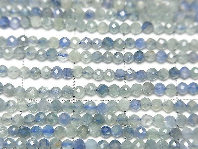 [Video] High Quality! Multicolor Kyanite AA++ Faceted Round 2mm 1strand beads (approx. 15 inches/36 cm)
