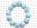 [Video][One of a kind] Larimar Pectolite AA++ Round 21mm Bracelet NO.10
