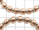 [Video] Meteorite (Altai Meteorite) Rondelle 6x6x4mm Pink Gold Bracelet