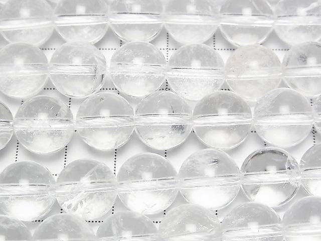 [Video] Crystal Quartz AA++ Round 12mm half or 1strand beads (approx. 15 inches/36 cm)