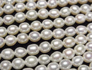[Video] Fresh Water Pearl AA++ Rice 5x4x4mm White 1strand beads (approx. 15 inches/36 cm)