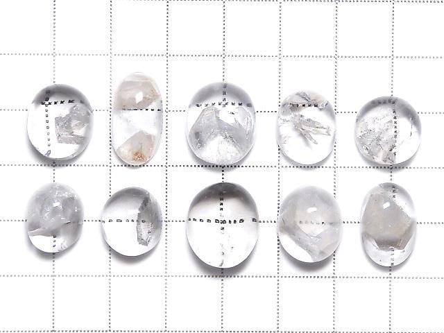 [Video][One of a kind] Crystal in Quartz Loose stone 10pcs set No.52