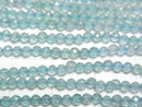[Video]High Quality! Apatite AAA- Faceted Round 2.5mm 1strand beads (aprx.15inch/37cm)