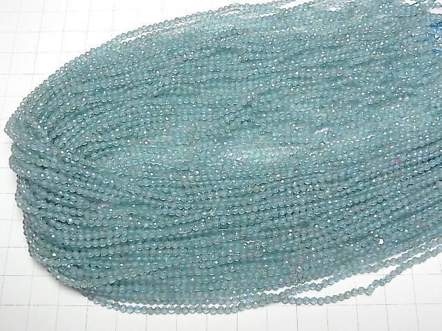 [Video]High Quality! Apatite AAA- Faceted Round 2.5mm 1strand beads (aprx.15inch/37cm)