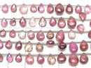 [Video] High Quality Pink Tourmaline AA++ Pear Shape (Smooth) Half or 1 Strand (35pcs)