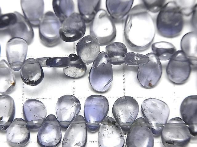 [Video] High Quality Iolite AA++ Pear Shape (Smooth) 1 Strand Beads (approx. 7 inches/18 cm)