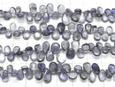 [Video] High Quality Iolite AA++ Pear Shape (Smooth) 1 Strand Beads (approx. 7 inches/18 cm)