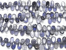 [Video] High Quality Iolite AA++ Pear Shape (Smooth) 1 Strand Beads (approx. 7 inches/18 cm)