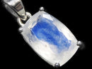 [Video][One of a kind] High Quality Rainbow Moonstone AAA Faceted Pendant Silver925 NO.65