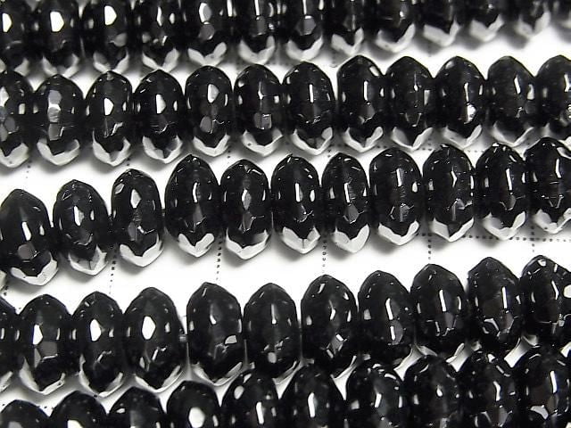 [Video] Onyx Abacus Cut 10x10x5mm Half or 1 Strand Beads (approx. 15 inch/36 cm)