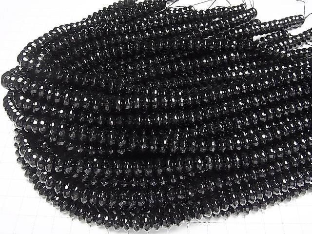 [Video] Onyx Abacus Cut 10x10x5mm Half or 1 Strand Beads (approx. 15 inch/36 cm)