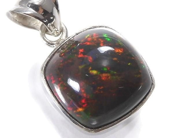 [Video][One of a kind] Black Opal AAA Pendant Silver925 NO.21