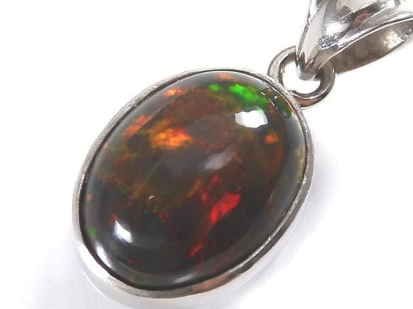 [Video][One of a kind] Black Opal AAA Pendant Silver925 NO.22