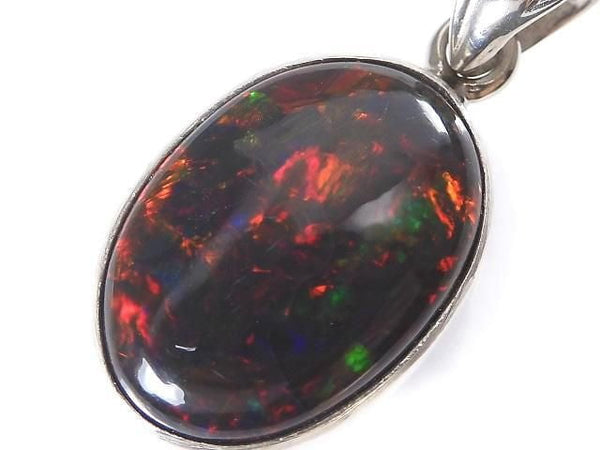 [Video][One of a kind] Black Opal AAA Pendant Silver925 NO.25