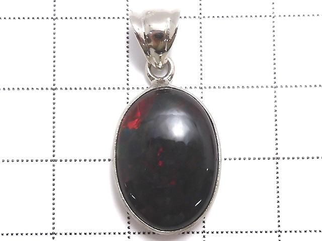 [Video][One of a kind] Black Opal AAA Pendant Silver925 NO.25