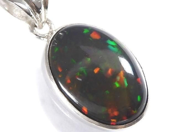 [Video][One of a kind] Black Opal AAA Pendant Silver925 NO.26