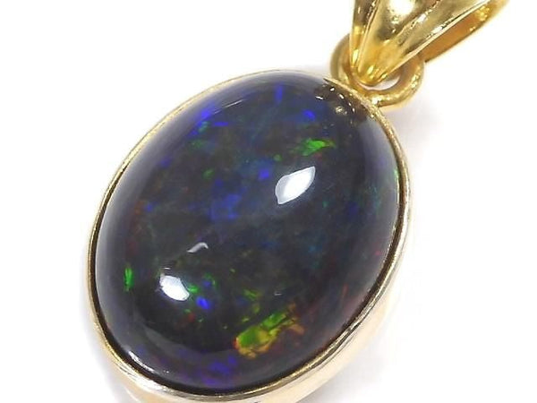 [Video][One of a kind] Black Opal AAA Pendant 18KGP NO.32