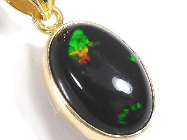 [Video][One of a kind] Black Opal AAA Pendant 18KGP NO.33