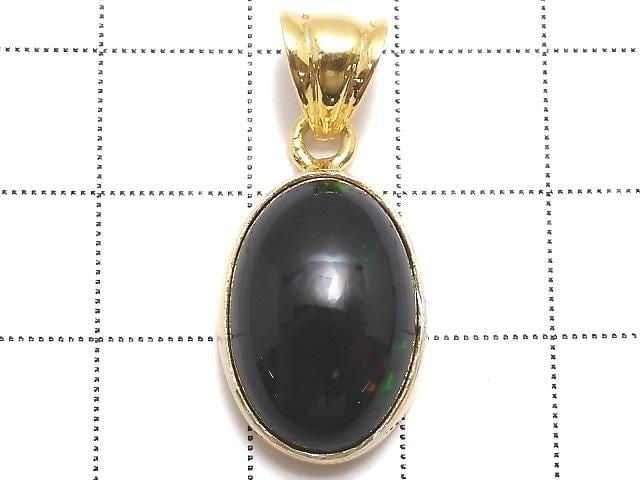 [Video][One of a kind] Black Opal AAA Pendant 18KGP NO.33