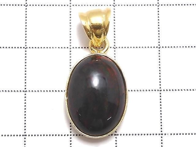 [Video][One of a kind] Black Opal AAA Pendant 18KGP NO.36