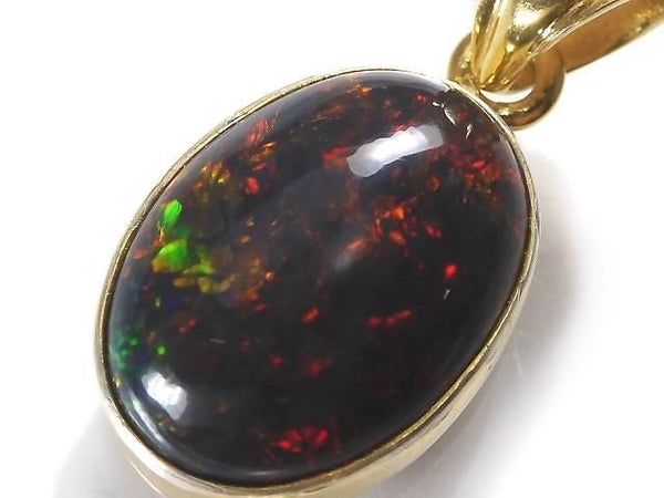 [Video][One of a kind] Black Opal AAA Pendant 18KGP NO.37