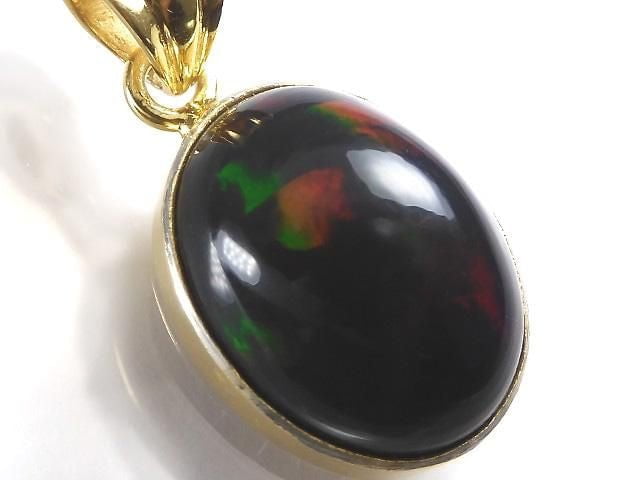 [Video][One of a kind] Black Opal AAA Pendant 18KGP NO.39