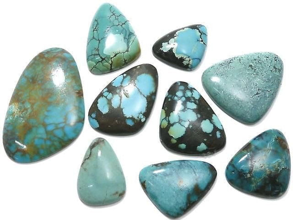 [Video][One of a kind] Turquoise Loose Stone 9pcs Set No.16