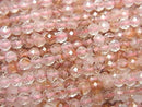 [Video] High Quality! Mica Quartz Faceted Round 3mm 1strand beads (approx. 15 inches/37 cm)