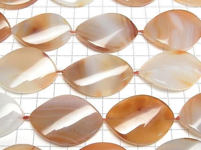 [Video] Mix Carnelian Twist Marquise 1 strand (8 pcs)