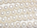 [Video] Fresh Water Pearl AAA Semi Round 7.5-8mm White 1strand beads (approx. 15 inches/38 cm)