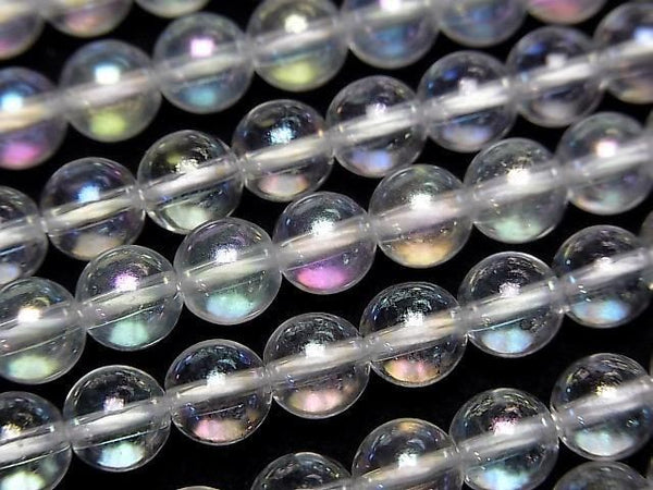 [Video] Aqua Crystal Round 6mm half or 1strand beads (approx. 15 inches/38 cm)