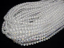[Video] Aqua Crystal Round 6mm half or 1strand beads (approx. 15 inches/38 cm)