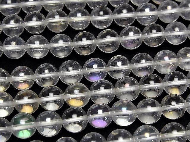 [Video] Aqua Crystal Round 8mm half or 1strand beads (approx. 15 inches/38 cm)