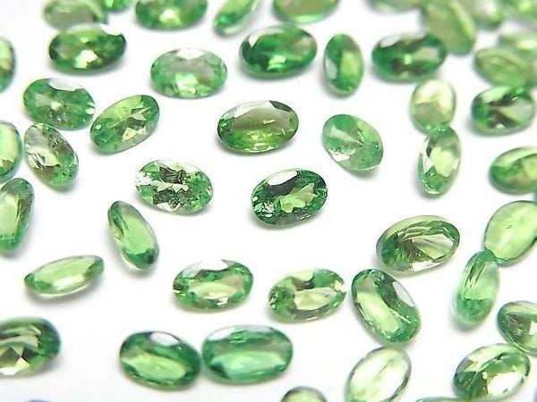 [Video]High Quality Tsavorite Garnet AAA Loose stone Oval Faceted 5x3mm 2pcs