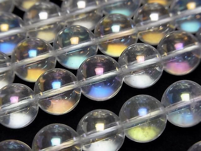 [Video] Aqua Crystal Round 10mm half or 1strand beads (approx. 15 inches/36 cm)