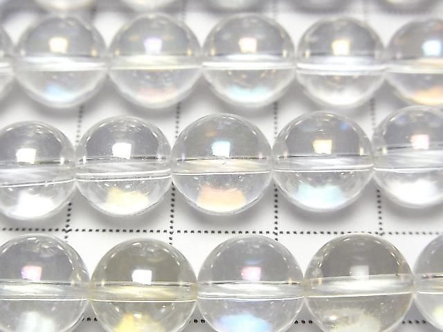 [Video] Aqua Crystal Round 10mm half or 1strand beads (approx. 15 inches/36 cm)