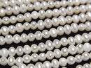 [Video] Fresh Water Pearl AA++ Potato 3.5mm White 1strand beads (approx. 15 inches/37 cm)