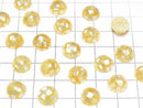[Video] Mosaic Shell Round Cabochon 10x10mm [Yellow] 3pcs