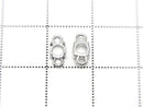 [Video]Silver925 Frame Round 3.8mm [Both Side] Rhodium Plated 2pcs