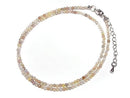[Video] High Quality! Multicolor Zircon AA++ Faceted Round 2mm Necklace