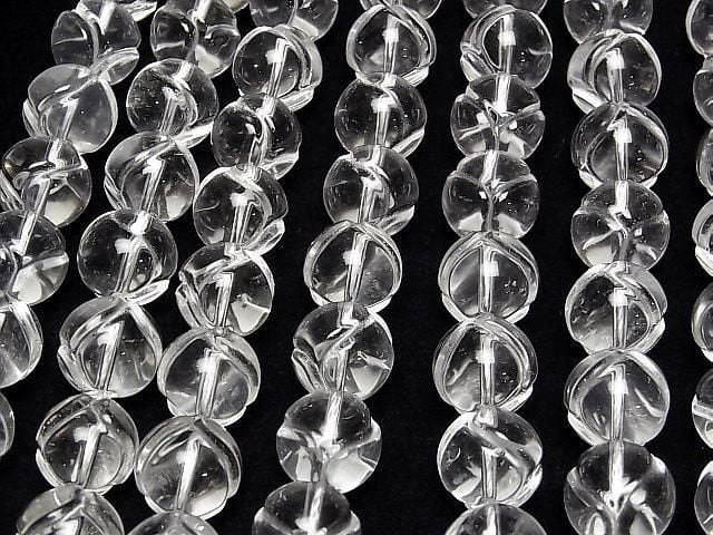 [Video] Crystal AAA Heart Carving Round 14mm 1/4 or 1strand beads (approx. 15 inches/36 cm)