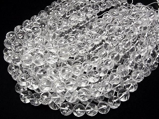 [Video] Crystal AAA Heart Carving Round 14mm 1/4 or 1strand beads (approx. 15 inches/36 cm)